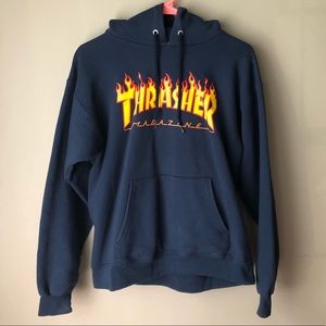 Thrasher Magazine navy blue hoodie size small